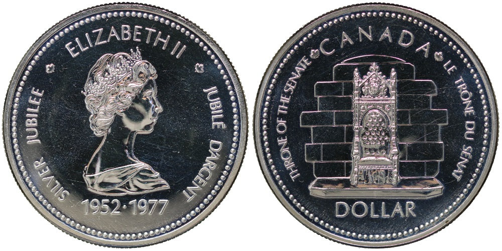 CANADA 1 DOLAR 1977 JUBILEO DE LA REINA