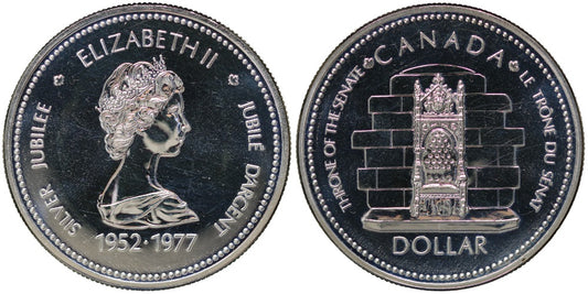 CANADA 1 DOLAR 1977 JUBILEO DE LA REINA