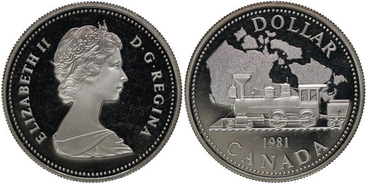 CANADA 1 DOLAR 1981 TREN TRANSCONTINENTAL.