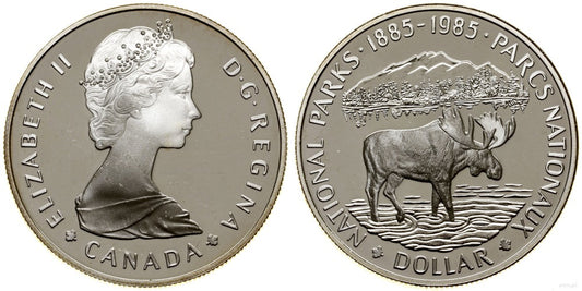 CANADA 1 DOLAR 1985 PARQUES NACIONALES