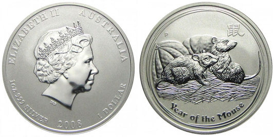 AUSTRALIA 1 DOLAR 2008 AÑO DE LA RATA