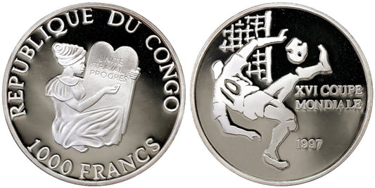 CONGO 1000 FRANCOS 1997