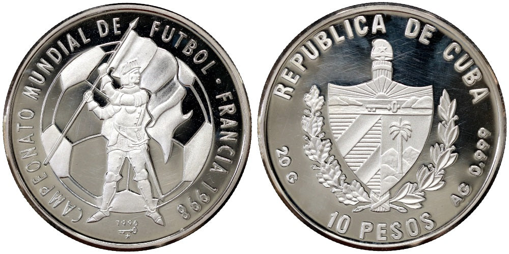10 PESOS 1996 MUNDIAL DE FRANCIA’98