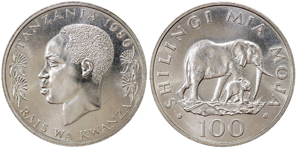 TANZANIA 100 SHILINGI 1986