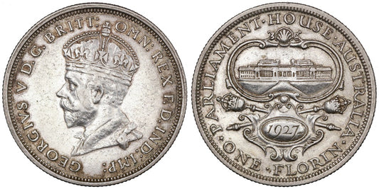 AUSTRALIA 1 FLORIN 1927