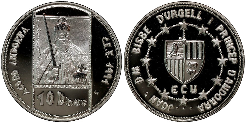 ANDORRA 10 DINERS 1991 CARLO MAGNO