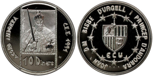 ANDORRA 10 DINERS 1991 CARLO MAGNO
