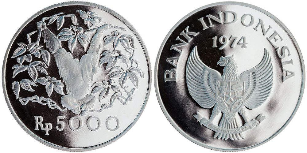 INDONESIA 5000 RUPIAS 1974