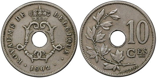 BELGICA 10 CENTIMES 1902