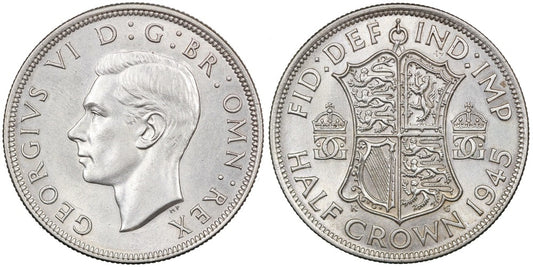 INGLATERRA 1/2 CORONA 1945