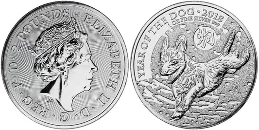 INGLATERRA 2 LIBRAS 2018 AÑO DEL PERRO
