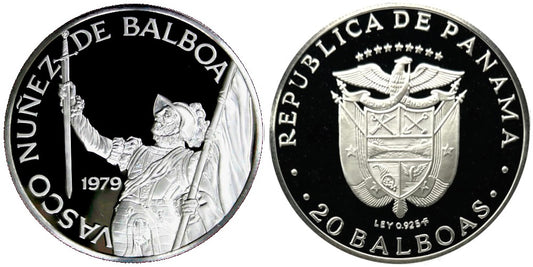 PANAMA 20 BALBOAS 1979 VASCO NUÑEZ DE BALBOA