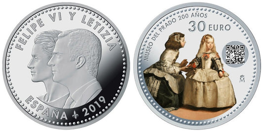 ESPAÑA 30 EUROS 2019 BICENTENARIO DEL MUSEO DEL PRADO