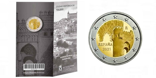 ESPAÑA CARTERA 2 EUROS 2021 CIUDAD HISTORICA DE TOLEDO