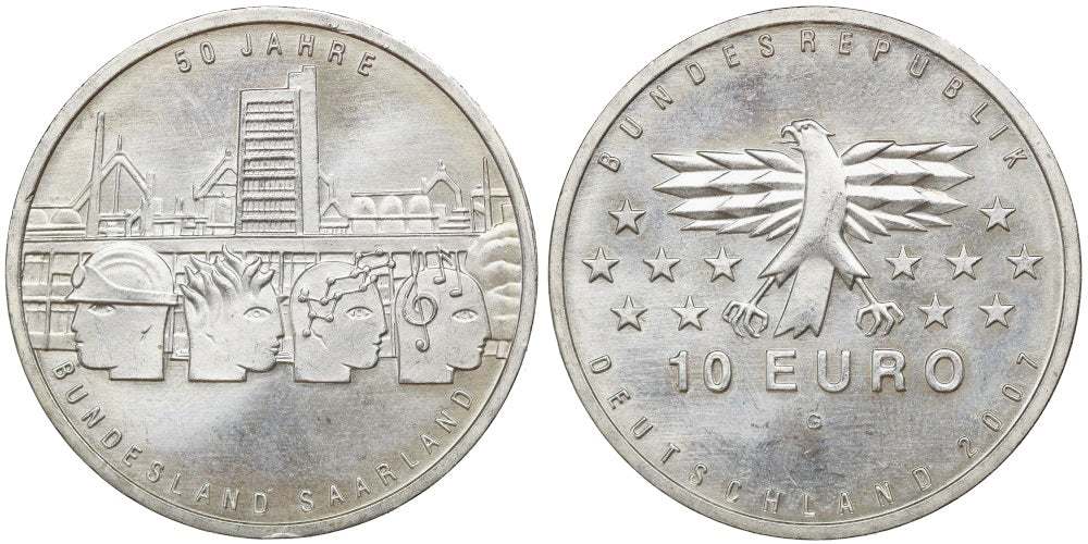 ALEMANIA 10 EUROS 2007 G