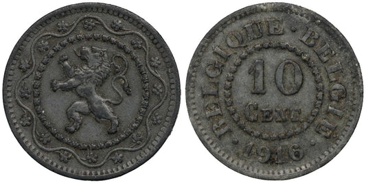 BELGICA 10 CENTIMES 1916