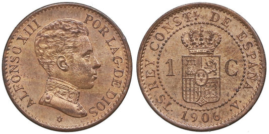 ALFONSO XIII  1 CENTIMO 1906