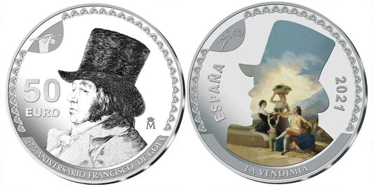 ESPAÑA FELIPE VI  50 EUROS 2021 (CINCUENTIN) GOYA – LA VENDIMIA