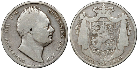 INGLATERRA 1/2 CORONA 1836 GUILLERMO IV