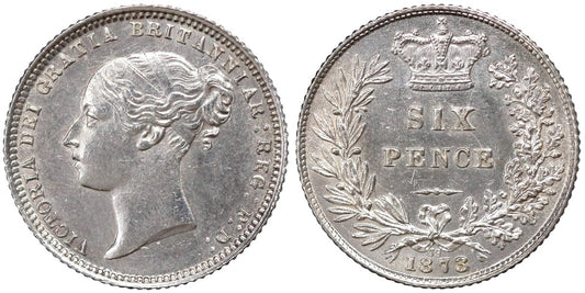 INGLATERRA 6 PENIQUES 1873