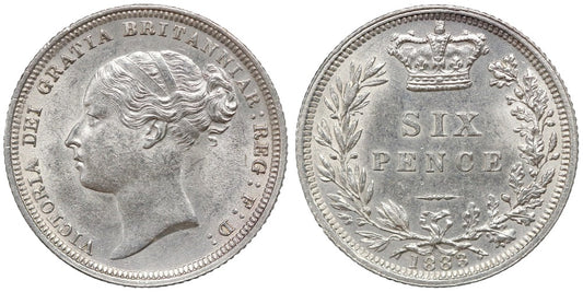 INGLATERRA 6 PENIQUES 1883
