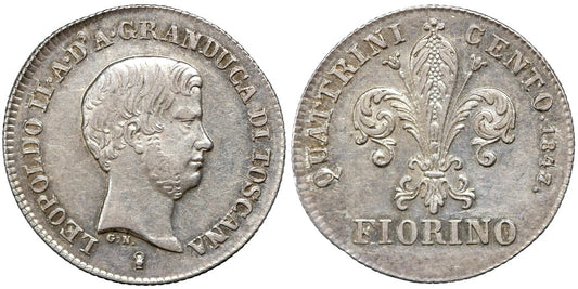ITALIA 1 FIORINO 1847 LEOPOLDO I