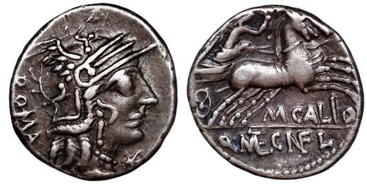 FAMILIA CALIDIA ( DENARIO) 117 al 116 a.C.