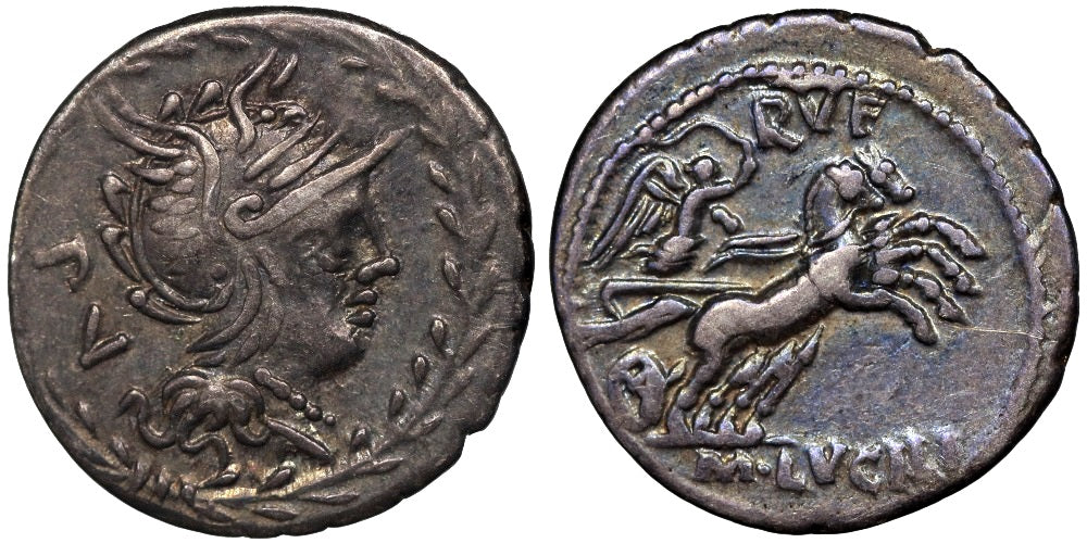 FAMILIA LUCILA (DENARIO) 101 a.C.