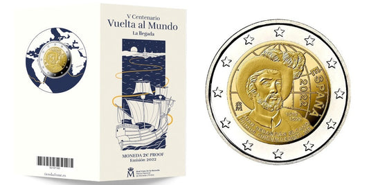 ESPAÑA CARTERA 2 EUROS 2022 VUELTA AL MUNDO