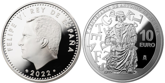 ESPAÑA 10 EUROS 2022 ANTONIO DE NEBRIJA