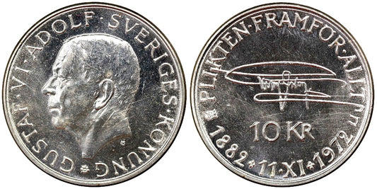 SUECIA 10 CORONAS 1972