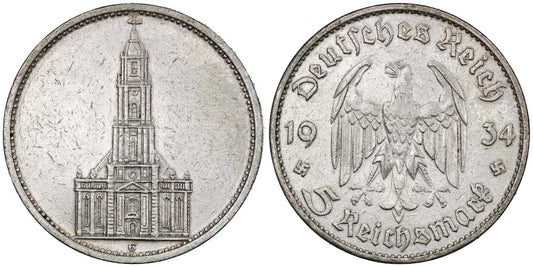 ALEMANIA 5 REICHSMARK 1934 G