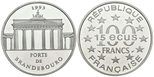 FRANCIA 100 FRANCOS 1993 PUERTA DE BRANDEBOURG
