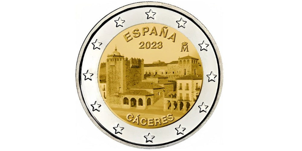 2 EUROS ESPAÑA 2023 CACERES