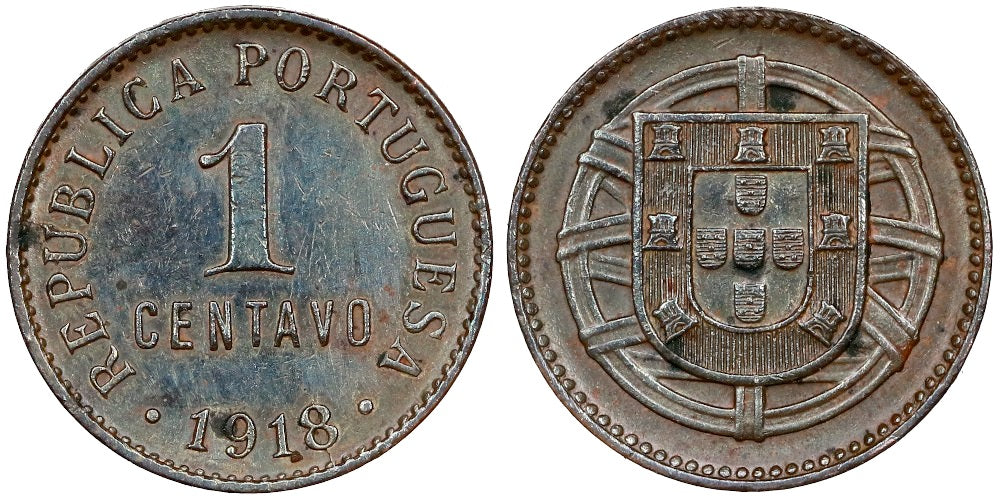 PORTUGAL 1 CENTAVO 1918