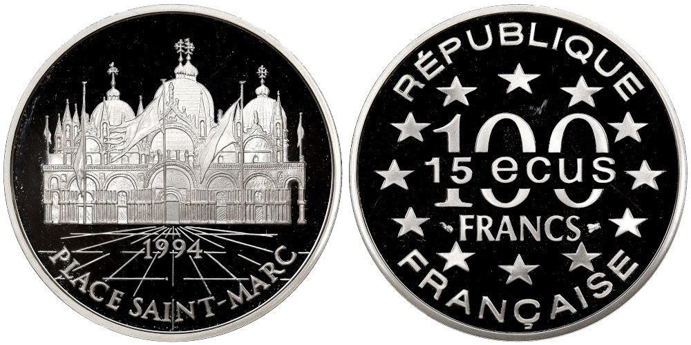 FRANCIA 100 FRANCOS-15 ECUS 1994 PLAZA DE SAN MARCOS