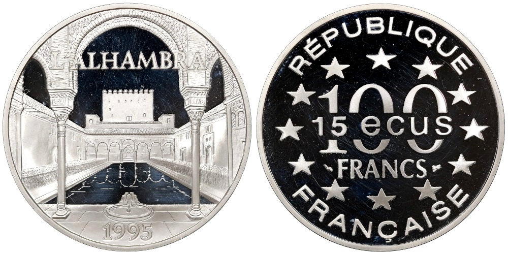 FRANCIA 100 FRANCOS-15 ECUS 1995 LA ALHAMBRA