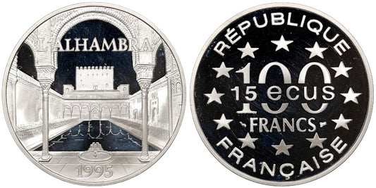FRANCIA 100 FRANCOS-15 ECUS 1995 LA ALHAMBRA