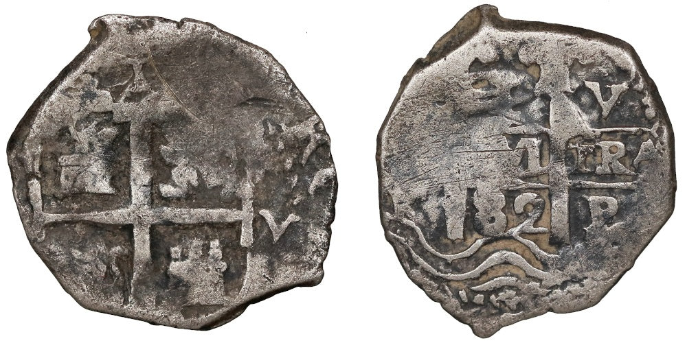 CARLOS II  1 REAL 1682 POTOSI V