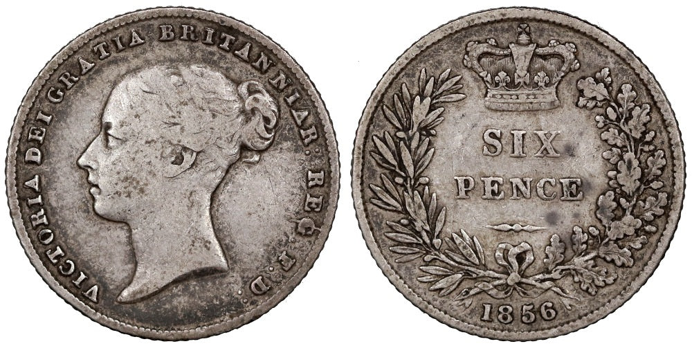 INGLATERRA 6 PENIQUES 1856