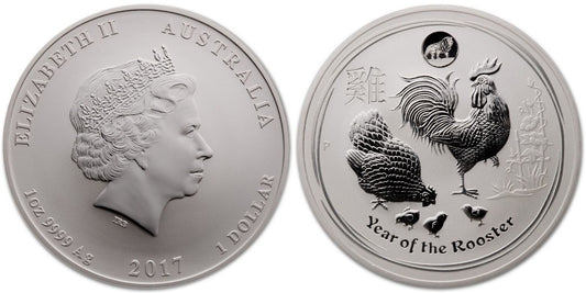 AUSTRALIA 1 DOLAR 2017 AÑO DEL GALLO