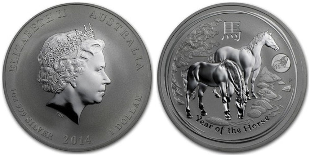 AUSTRALIA 1 DOLAR 2014 AÑO DEL CABALLO