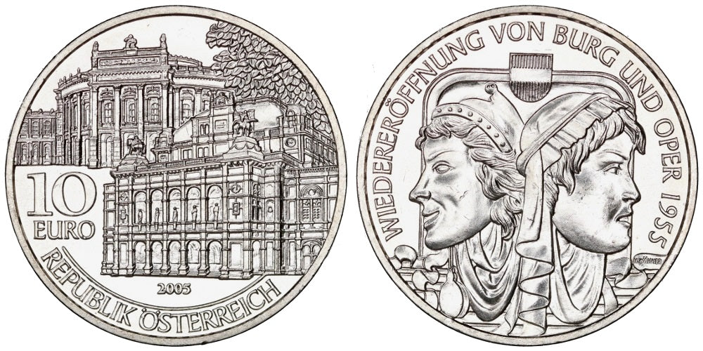 AUSTRIA 10 EUROS 2005 TEATRO DE LA OPERA