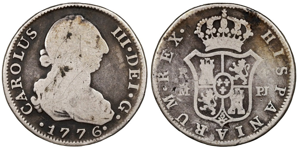 CARLOS III  4 REALES 1776 MADRID PJ