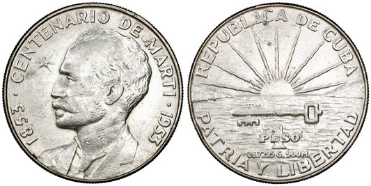 1 PESO 1953 MARTI