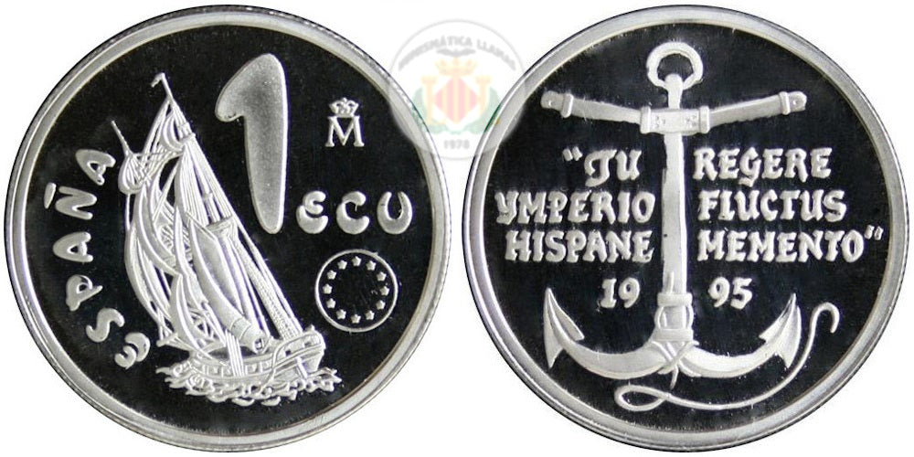 ESPAÑA 1 ECU 1995 LA MARINA ESPAÑOLA