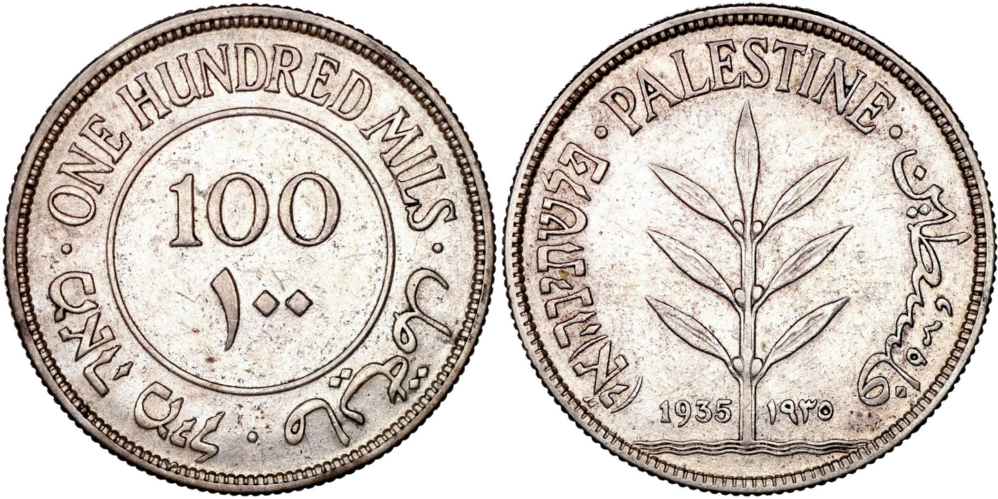 PALESTINA 100 MILS 1935