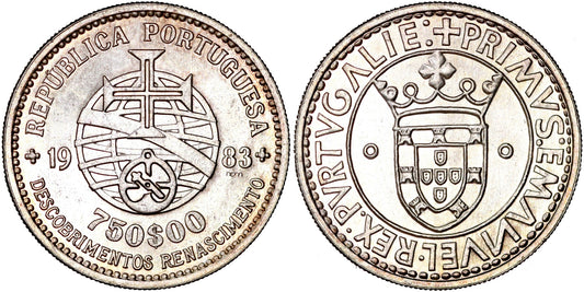 PORTUGAL 750 ESCUDOS 1983