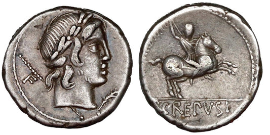 FAMILIA CREPUSIA (DENARIO) 82 a.C.