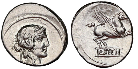 FAMILIA TITIA (DENARIO) 90 a.C.